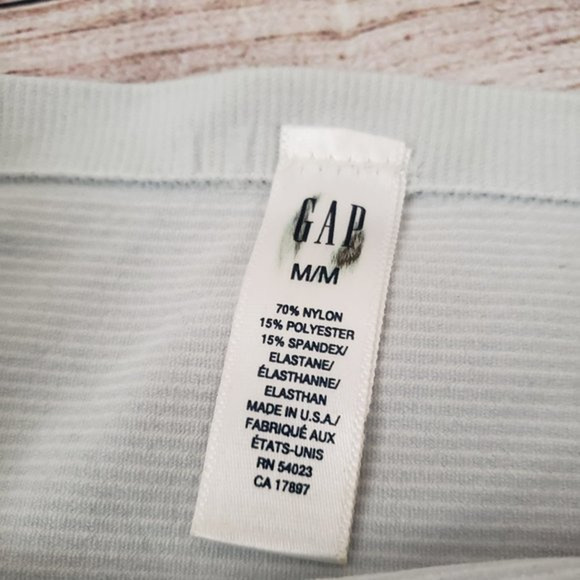 ❤️GAP light blue & white stripe tube top M - Picture 3 of 3